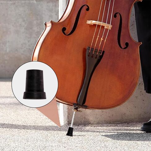Double Bass Endpin Rubber Stopper with Metal Screw Thread, Black, 10mm/8mm, Durable and Easy to Install (10mm) in Saudi Arabia