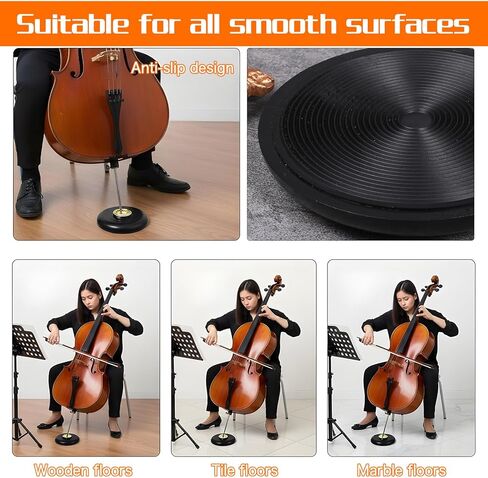 Rock Stop Cello Rubber Endpin Anchor Stopper for Cello Slipstop Cellos Endpin Rest Endpins Anchor Black Anti-slip Mat for Practice Performance Novice Experienced Musicians in Kuwait
