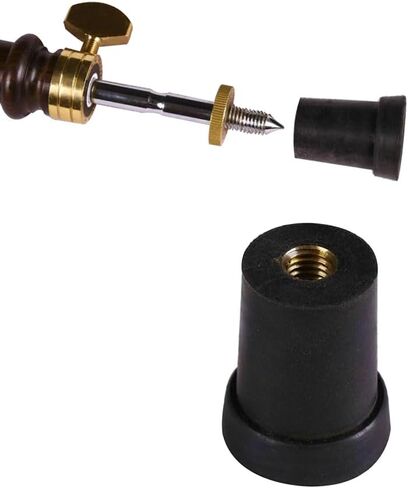 YoungMonic Upright Bass Endpin Rubber Head Tailpipe with Embedded Pure Copper Dowel Durable, Anti Slip Internal Metal Threaded Design for Easy Installation (01) in Saudi Arabia