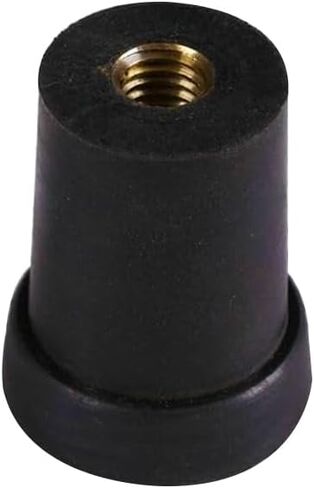 YoungMonic Upright Bass Endpin Rubber Head Tailpipe with Embedded Pure Copper Dowel Durable, Anti Slip Internal Metal Threaded Design for Easy Installation (01) in Saudi Arabia