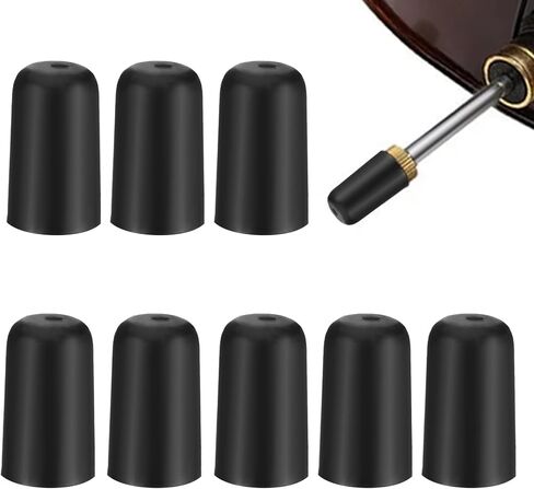 8Pcs Cello Endpin Rubber Tip, Floor Protectors Black Cello Endpin Slip Stop Holder Endpins Tip Floor Protectors for Cellos Practice Performance in Saudi Arabia