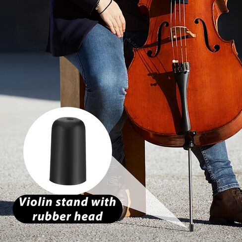 8Pcs Cello Endpin Rubber Tip, Floor Protectors Black Cello Endpin Slip Stop Holder Endpins Tip Floor Protectors for Cellos Practice Performance in Saudi Arabia