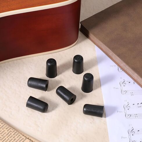 8Pcs Cello Endpin Rubber Tip, Floor Protectors Black Cello Endpin Slip Stop Holder Endpins Tip Floor Protectors for Cellos Practice Performance in Saudi Arabia