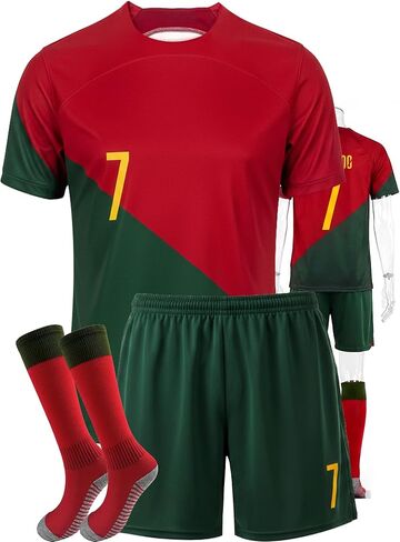 Kids Soccer Jersey Set for Boys Girls Training Uniform Youth Jerseys in Saudi Arabia