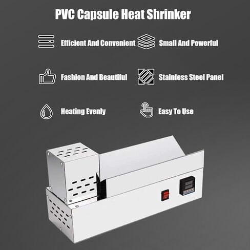 Hiedmeil Electric Capsule Shrinking Machine with Digital Thermostat for Wine Bottles - Efficient Heat Sealing Solution for PVC Capsules Up to 80mm Diameter, 220V in Kuwait