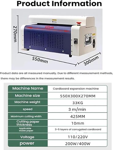 آلة قطع الورق المقوى والكرتون المموج، لصنع الوسائد الشبكية والأشرطة والتغليف الواقي للتسليم السريع وأغراض التعبئة والتغليف الأخرى. in Kuwait