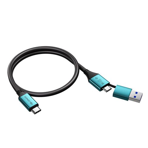 Promotion! USB C Cable Multi Charging Cable, 240w 2in1 40GBPS Short Fast Charging Cable for iPhone 16 Pro Max15 Pro iPad Pro/AIR/Mini 6 MacBook,Samsung Galaxy S24 Ultra(11.8inch) in Kuwait