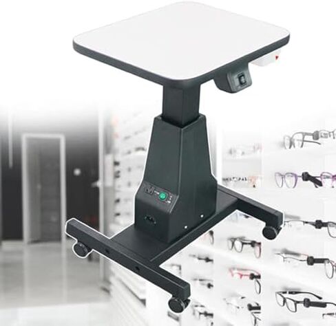Electric Adjustable Optometry Lift Table, Motorized Height Work Stand for Professional Optometrists, Supports 165lbs, Precision Equipment for Eye Care in Saudi Arabia