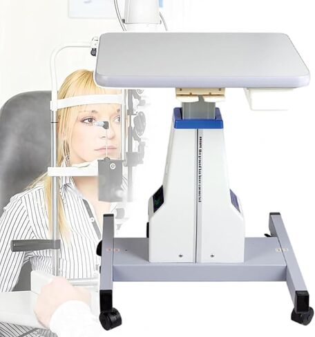 طاولة فحص العيون الكهربائية من Acivirdde، ارتفاع قابل للتعديل، طاولة أدوات بصرية، سعة تحميل 165 رطل، مناسبة لمحلات البصريات. in Kuwait