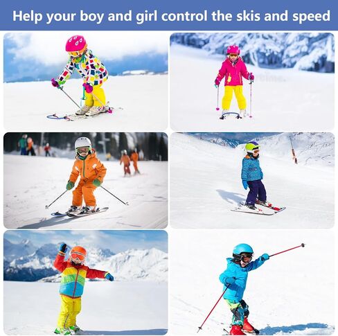 YEESOOM Edgie Wedgie Ski Tip Connector - Edgie Wedgie for Kids for Beginners Skiing Training and Speed Control, Ski Accessories Edgy Wedgy Kids Training Aid in Kuwait