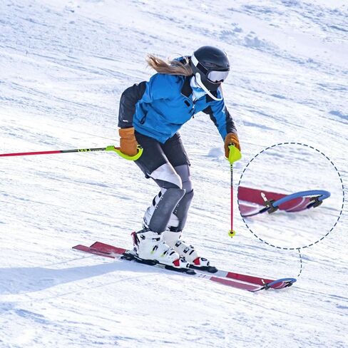 YEESOOM Edgie Wedgie Ski Tip Connector - Edgie Wedgie for Kids for Beginners Skiing Training and Speed Control, Ski Accessories Edgy Wedgy Kids Training Aid in Kuwait