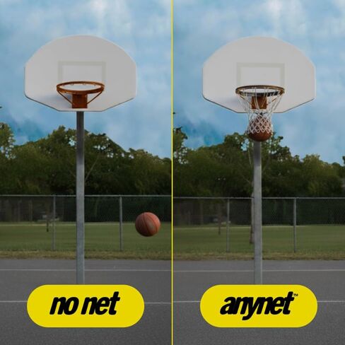 AnyNet™ Portable Basketball Net | Universal Fit with 'Throw-and-Go' Magnetic Setup | Get The Swish Sound & Stop Chasing Your Ball for Solo Practice | US Brand in Saudi Arabia