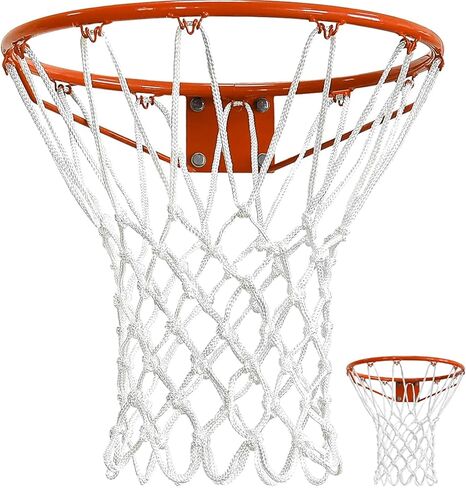 Basketball Net Heavy Duty Outdoor - 7.16 Oz, 12 Loops All-Weather Anti-Whip Professional Heavy Duty Basketball Nets Replacement, Suitable for Basketball Hoop Outdoor/Pool Basketball Hoop in Saudi Arabia
