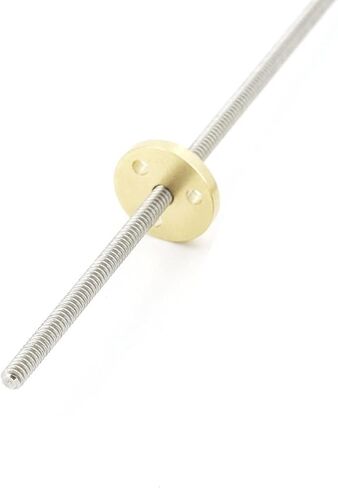 MOZTO T4 Stainless Steel Trapezoidal Screw Length 250mm with Brass Nut, for Home Improvement Threaded Bar (Color : Pitch 1 Lead 1mm) in Saudi Arabia
