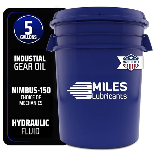MILES LUBRICANTS Nimbus ISO 320 Industrial Gear Oil - 55 Gallon Drum | AGMA 6EP | Extreme Pressure Additives | Heavy Duty Gearbox Lubrication in Saudi Arabia