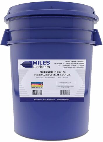 MILES LUBRICANTS Nimbus ISO 320 Industrial Gear Oil - 55 Gallon Drum | AGMA 6EP | Extreme Pressure Additives | Heavy Duty Gearbox Lubrication in Saudi Arabia