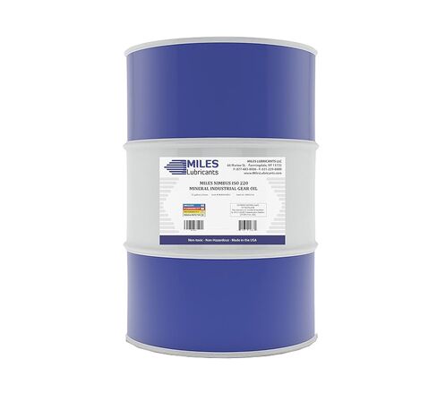 MILES LUBRICANTS Nimbus ISO 320 Industrial Gear Oil - 55 Gallon Drum | AGMA 6EP | Extreme Pressure Additives | Heavy Duty Gearbox Lubrication in Saudi Arabia