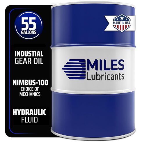 MILES LUBRICANTS Nimbus ISO 320 Industrial Gear Oil - 55 Gallon Drum | AGMA 6EP | Extreme Pressure Additives | Heavy Duty Gearbox Lubrication in Saudi Arabia