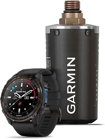 Garmin Descent Mk3i Watch Style-Dive Computer (Carbon Gray, Black) Bundle with Descent T2 Transceiver (2 Items) in Saudi Arabia
