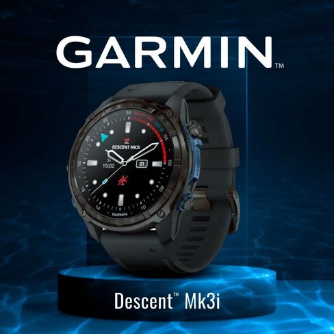 Garmin Descent Mk3i Watch Style-Dive Computer (Carbon Gray, Black) Bundle with Descent T2 Transceiver (2 Items) in Saudi Arabia
