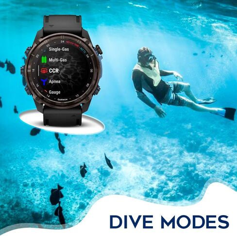 Garmin Descent Mk3i Watch Style-Dive Computer (Carbon Gray, Black) Bundle with Descent T2 Transceiver (2 Items) in Saudi Arabia