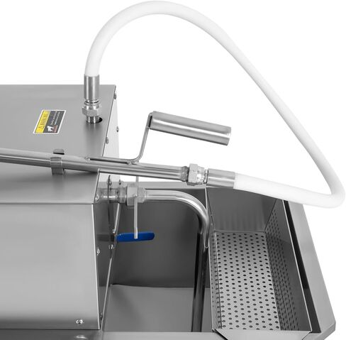 Commercial Mobile Fryer Filter with Wheels&Oil Hose, Kitchen Oil Filtration System 8.45Gal/min Oil Pump Flow, 14.53Gal Capacity for Restaurant use Hotel Snack Bar 4.92ft Power Cord in Saudi Arabia