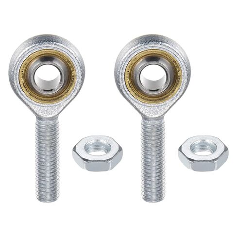M METERXITY 2-Pack POSA10 Rod End Bearing, M10x1.5 Left Thread Self-Lubricating Male Thread Steel Joint Rod Ends W Jam Nuts for Forging Machine Tools in Saudi Arabia