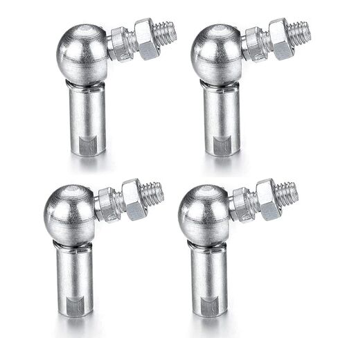 ATOPLEE Ball Head Joint Rod End Bearing with Stud,4Pcs CS13 M8 x 1.25 L Shape Ball Socket Threaded Rod End Bearing in Saudi Arabia