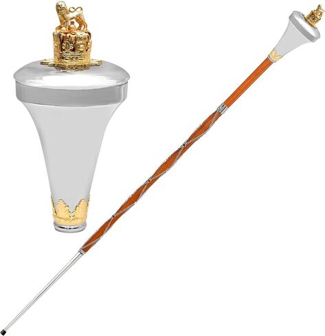 Maces American ، Drum Major Maces Parade Stick Malacca Cane مع سلسلة in Kuwait