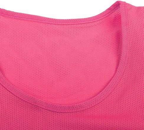 Tomotato Football Training Vest, Rose Red Large Mesh Breathable Children Exercise Vest Free Size for Kids Sports Team Practice in Saudi Arabia