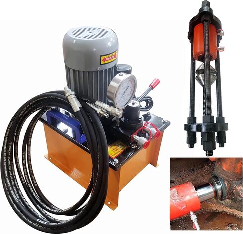 INTSUPERMAI 110V 100T آلة تفكيك الدبوس الزاحف 60-130 مم / 2.36-5.12in آلة الضغط على الدبوس الزاحف الهيدروليكي دليل كهربائي آلة صيانة سلسلة الحفارات الهيدروليكية in Kuwait