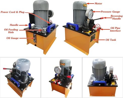 INTSUPERMAI 110V 100T آلة تفكيك الدبوس الزاحف 60-130 مم / 2.36-5.12in آلة الضغط على الدبوس الزاحف الهيدروليكي دليل كهربائي آلة صيانة سلسلة الحفارات الهيدروليكية in Kuwait