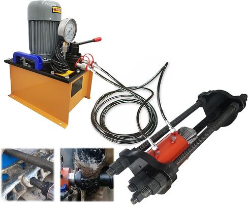 INTSUPERMAI 110V 100T آلة تفكيك الدبوس الزاحف 60-130 مم / 2.36-5.12in آلة الضغط على الدبوس الزاحف الهيدروليكي دليل كهربائي آلة صيانة سلسلة الحفارات الهيدروليكية in Kuwait