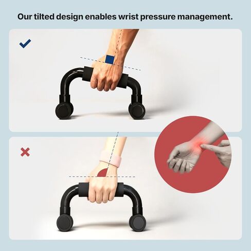 Push Up Handles for Floor 1 Pair | Home Workout Equipment for Men | Pushup Bar | Calisthenics Parallettes | Handstand Bars | Home Fitness Portable Workout Equipment | Strength Training | Gym Equipment for Home Gym Essentials in Saudi Arabia