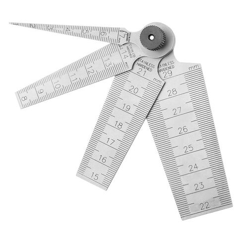 Stainless Steel Welding Taper Feeler Kit - Professional Hole Size, Gap and Slot Inspection Tool Set with Multiple Calibration Rulers (1 Set) in Saudi Arabia