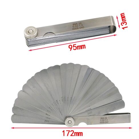 32pcs in 1 Foldable Measuring Tool Plug Feeler Feeler Gauge Gauge Gap Gauge in Saudi Arabia