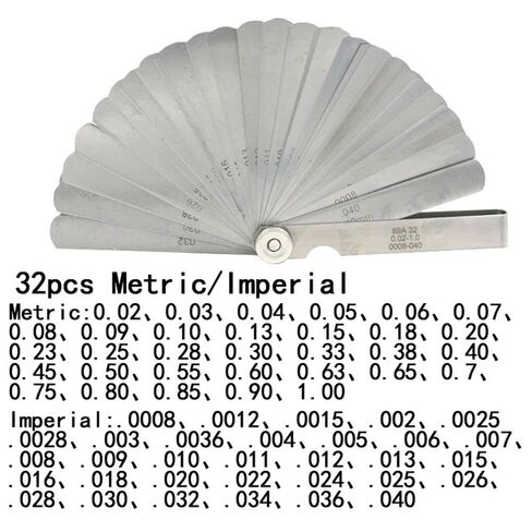 32pcs in 1 Foldable Measuring Tool Plug Feeler Feeler Gauge Gauge Gap Gauge in Saudi Arabia