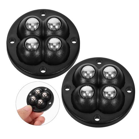 Homoyoyo 4pcs Self Adhesive Mini Ball Bearing Casters 360° Steel Swivel Wheels for Furniture Legs Small Office Chair Rollers Sturdy Sticky Pulley for Home and Office Use in Saudi Arabia
