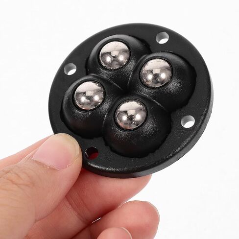 NUOBESTY 4pcs Self-Adhesive Ball Caster Wheels 360° Swivel Stainless Steel Rollers for Furniture Appliances Office Chairs Carpet Use in Saudi Arabia