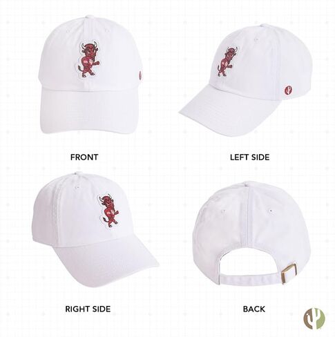Desert Cactus Indiana University Baseball Hat Hoosiers Bloomington Brimmed Embroidered Hats Cap Adjustable Cloth Strap Adult (Style S1 Vintage) White in Saudi Arabia