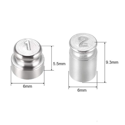 Calibration Weight Set 1g 2g 5g 10g 20g M1 Precision Chrome Plated Steel for Digital Balance Scales in Saudi Arabia