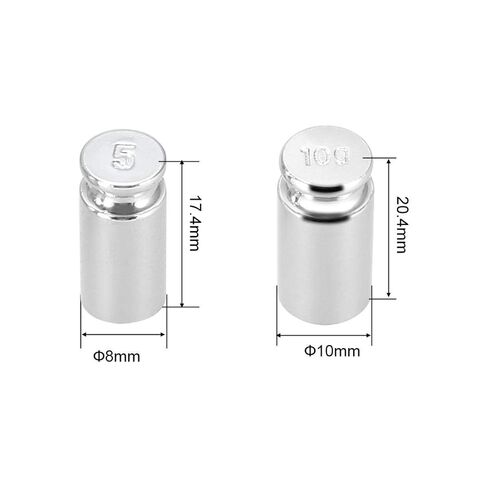 Calibration Weight Set 1g 2g 5g 10g 20g M1 Precision Chrome Plated Steel for Digital Balance Scales in Saudi Arabia
