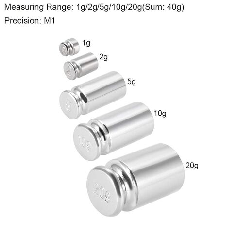 Calibration Weight Set 1g 2g 5g 10g 20g M1 Precision Chrome Plated Steel for Digital Balance Scales in Saudi Arabia