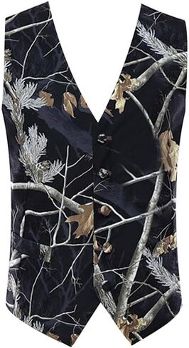 لون الشجرة السوداء مموهة اللون 5 أزرار سترات رجالي in Saudi Arabia