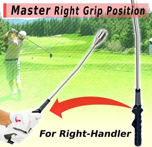 Golf Tempo Grip Trainer Right Hand, Swing Training Aid, Weight Adjustable Only for Right-Handed Golfer in Kuwait