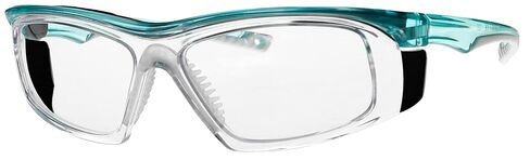 Radiation Safety Glasses Model T9559 Lead Glases with .75mm Pb Protective Lenses and .50mm Pb Eq Side Shields in Stylish Nylon Frame (Teal) in Saudi Arabia