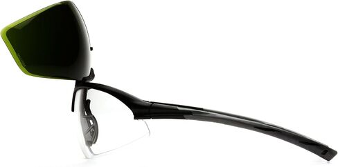 Pyramex Onix Plus Safety Eyewear, Clear Anti-Fog Lens 3.0 Ir Filter Flip Lens with Black Frame in Saudi Arabia
