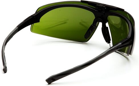 Pyramex Onix Plus Safety Eyewear, Clear Anti-Fog Lens 3.0 Ir Filter Flip Lens with Black Frame in Saudi Arabia