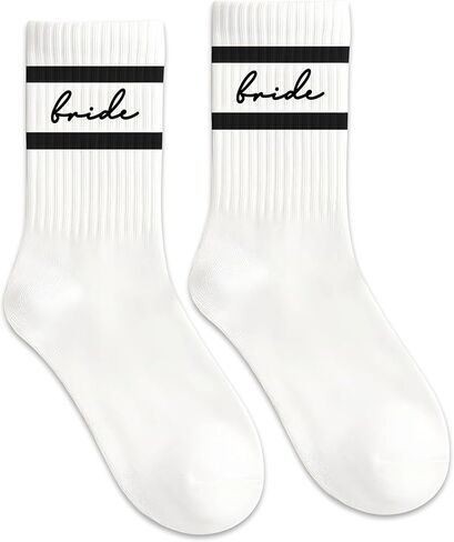 LADY&HOME Bride Socks,Bachelorette Party Favor,Bridesmaid Gift,Engagement Decorations,Bridal Shower Accessory,Bride To Be Something Blue Gift (B-Light Blue) in Kuwait