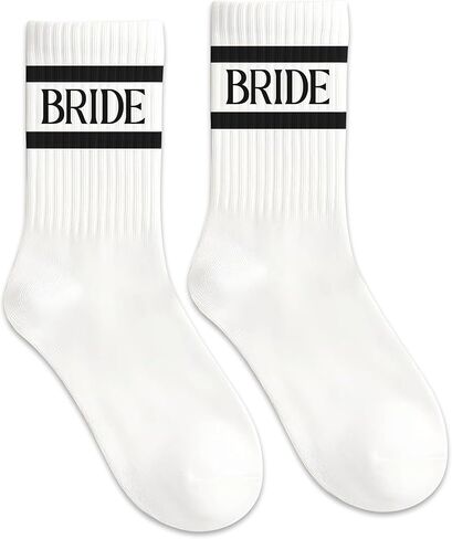 LADY&HOME Bride Socks,Bachelorette Party Favor,Bridesmaid Gift,Engagement Decorations,Bridal Shower Accessory,Bride To Be Something Blue Gift (B-Light Blue) in Kuwait